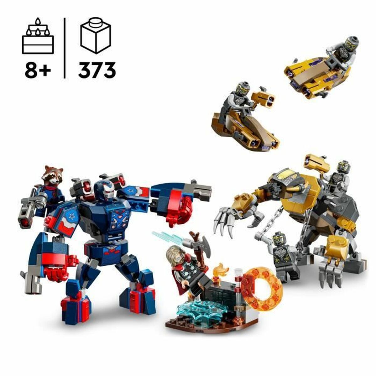 Juego de Construcción Lego 76322 Endgame Thor VS Chitauri 373 Piezas