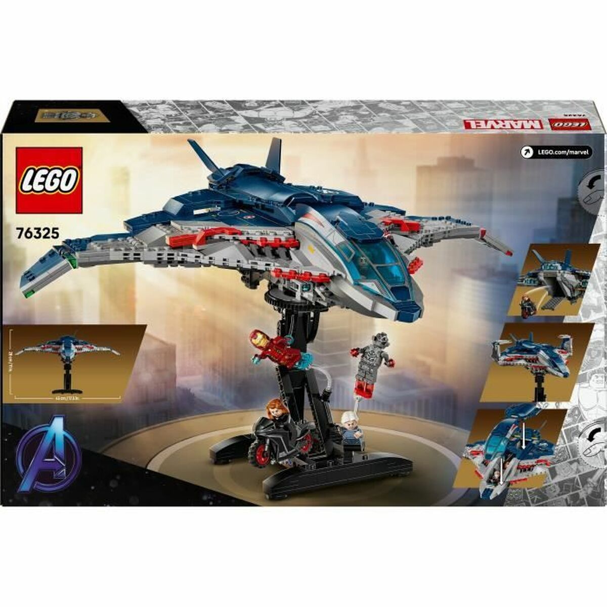 Juego de Construcción Lego 76325 Age of Ultron Quinjet 1131 Piezas