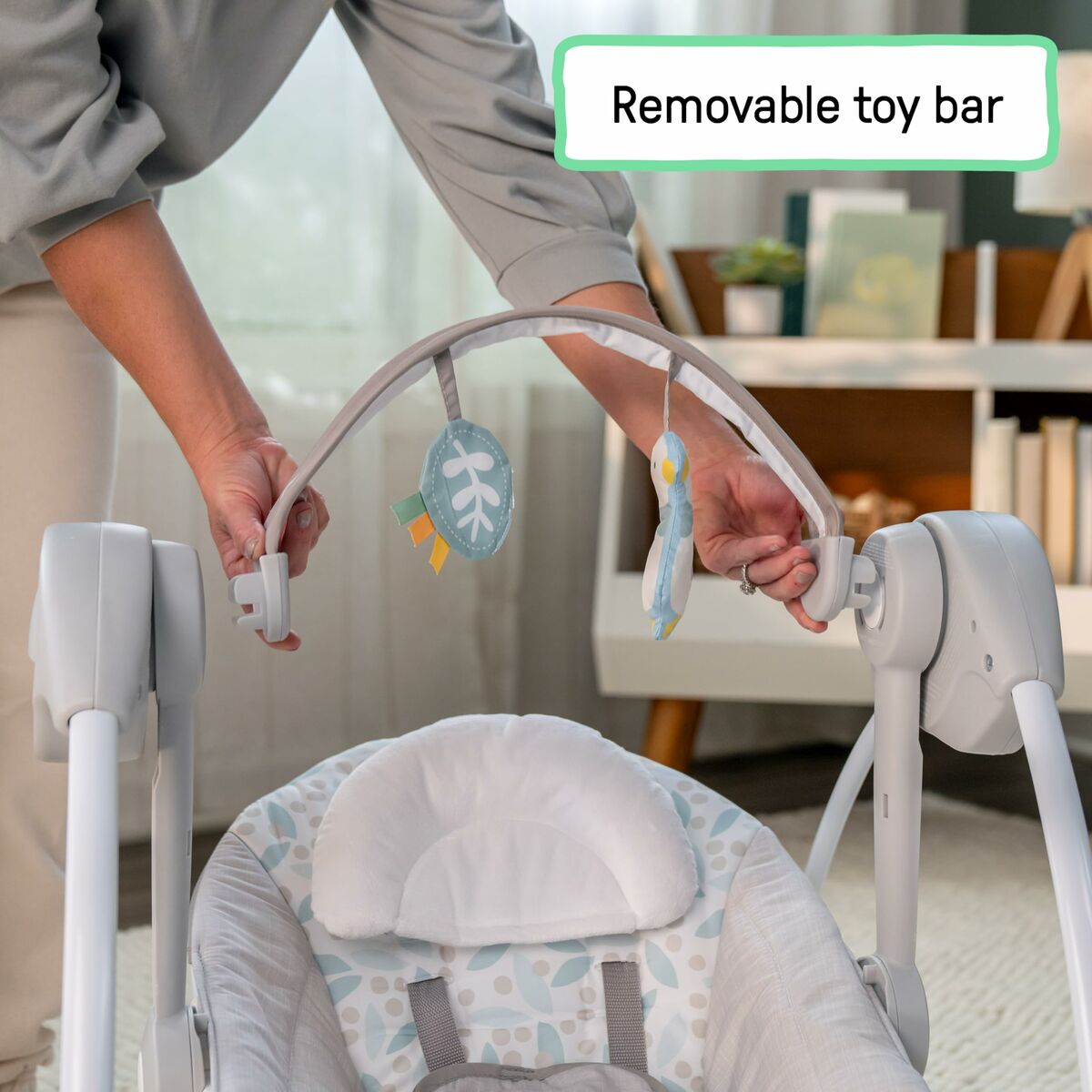 Hamaca para Bebé Ingenuity Gris 54,6 x 79 x 65 cm