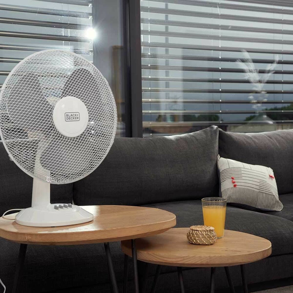 Ventilador de Sobremesa Black & Decker ES9440030B Blanco Negro 40 W