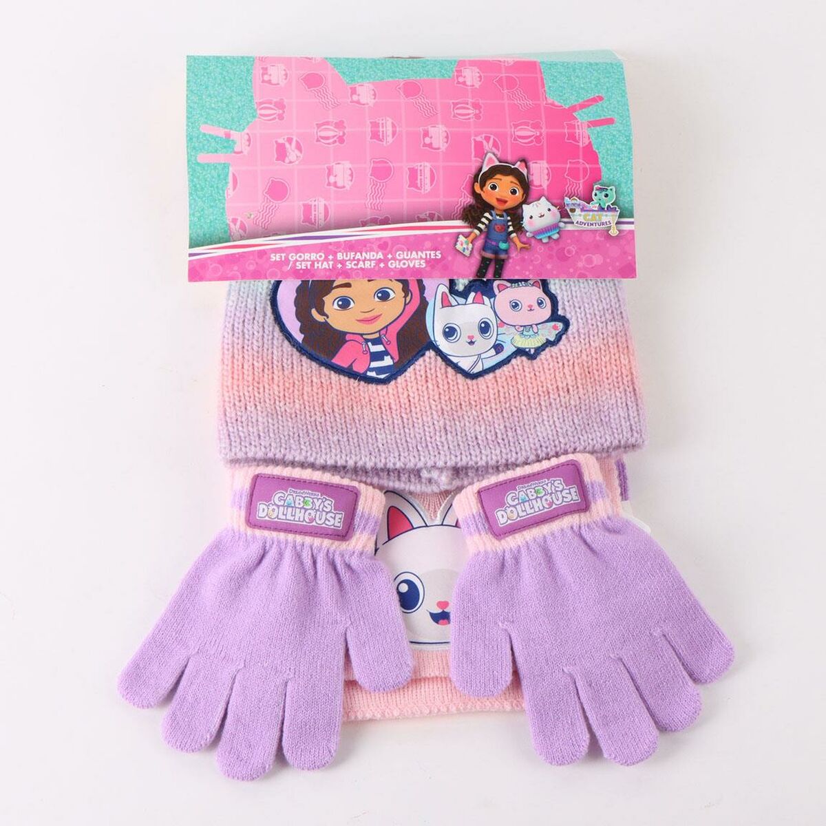 Gorro y Guantes Gabby's Dollhouse