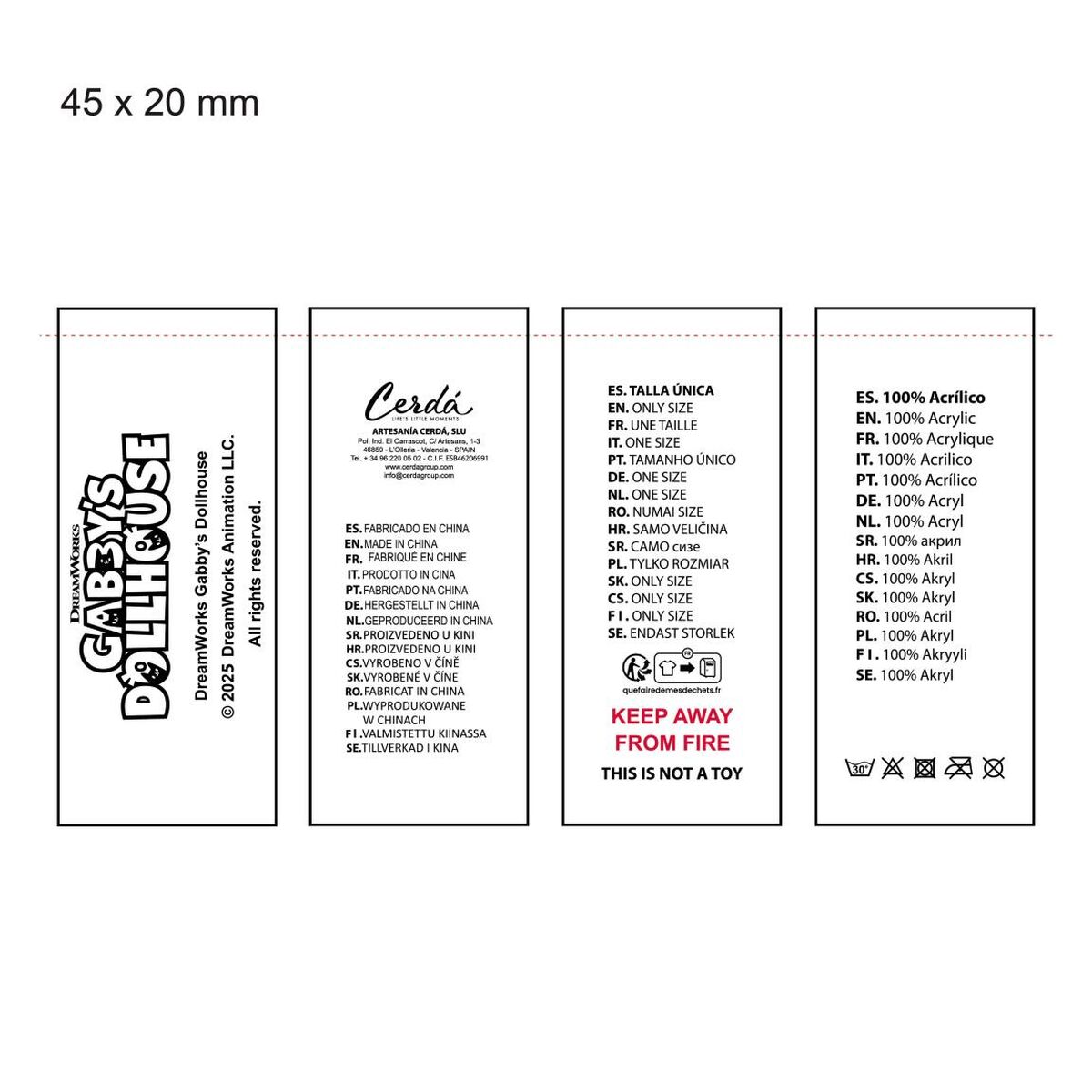 Gorro y Guantes Gabby's Dollhouse