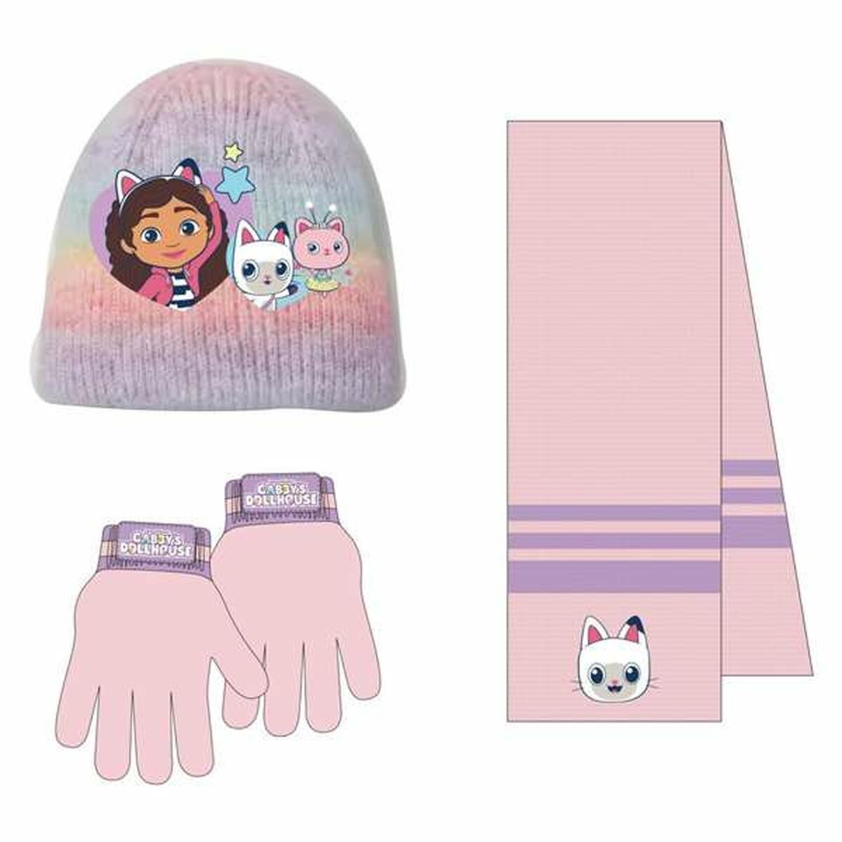 Gorro y Guantes Gabby's Dollhouse