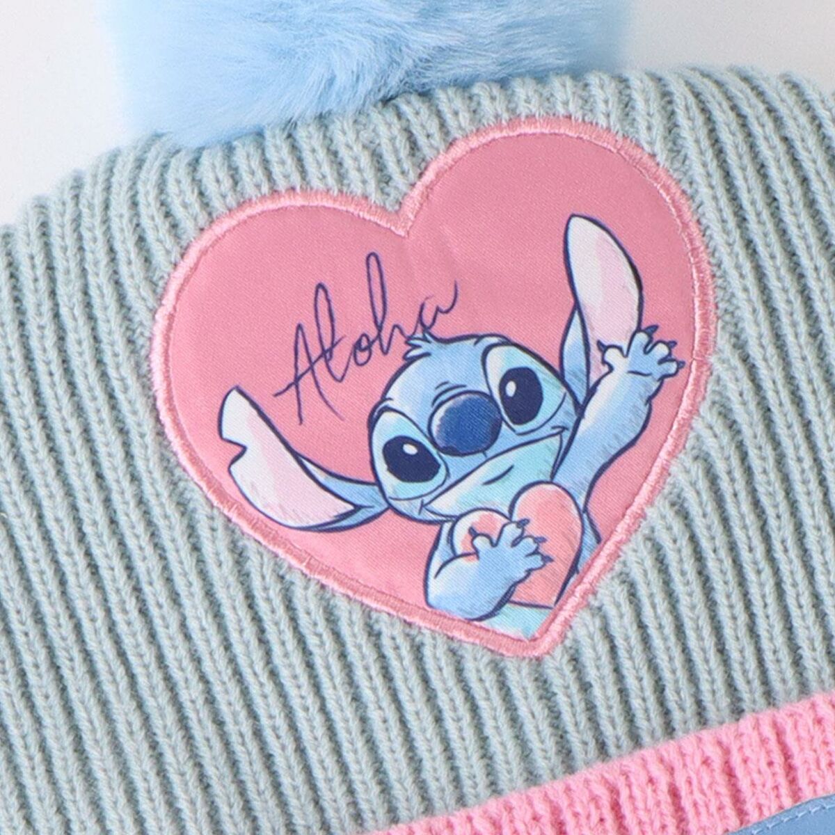 Gorro y Guantes Stitch Azul claro