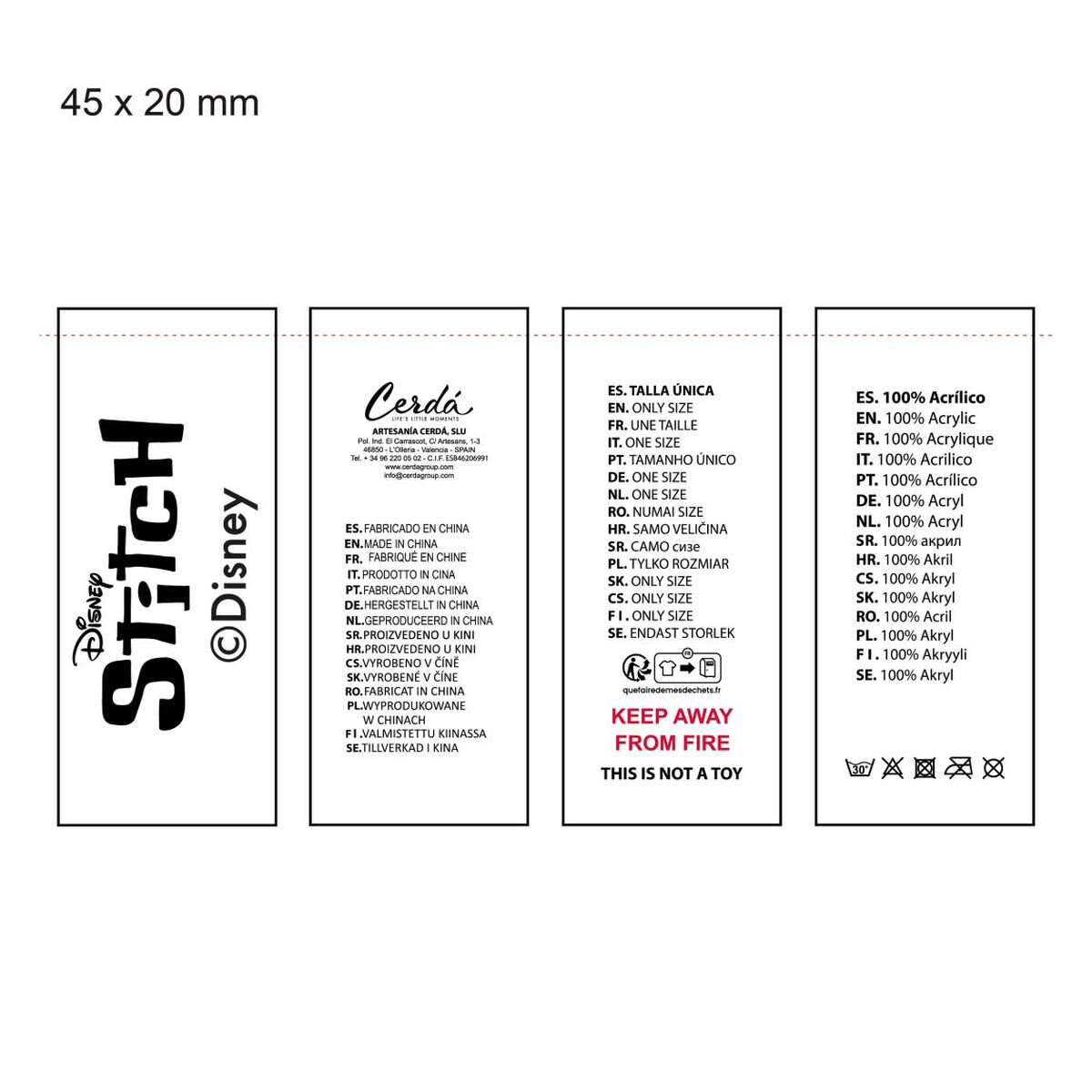 Gorro y Guantes Stitch Azul claro