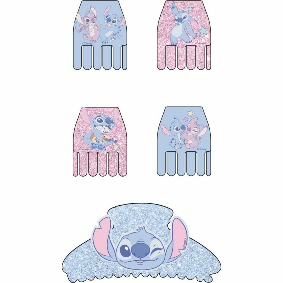 Clips para Pelo Stitch Azul