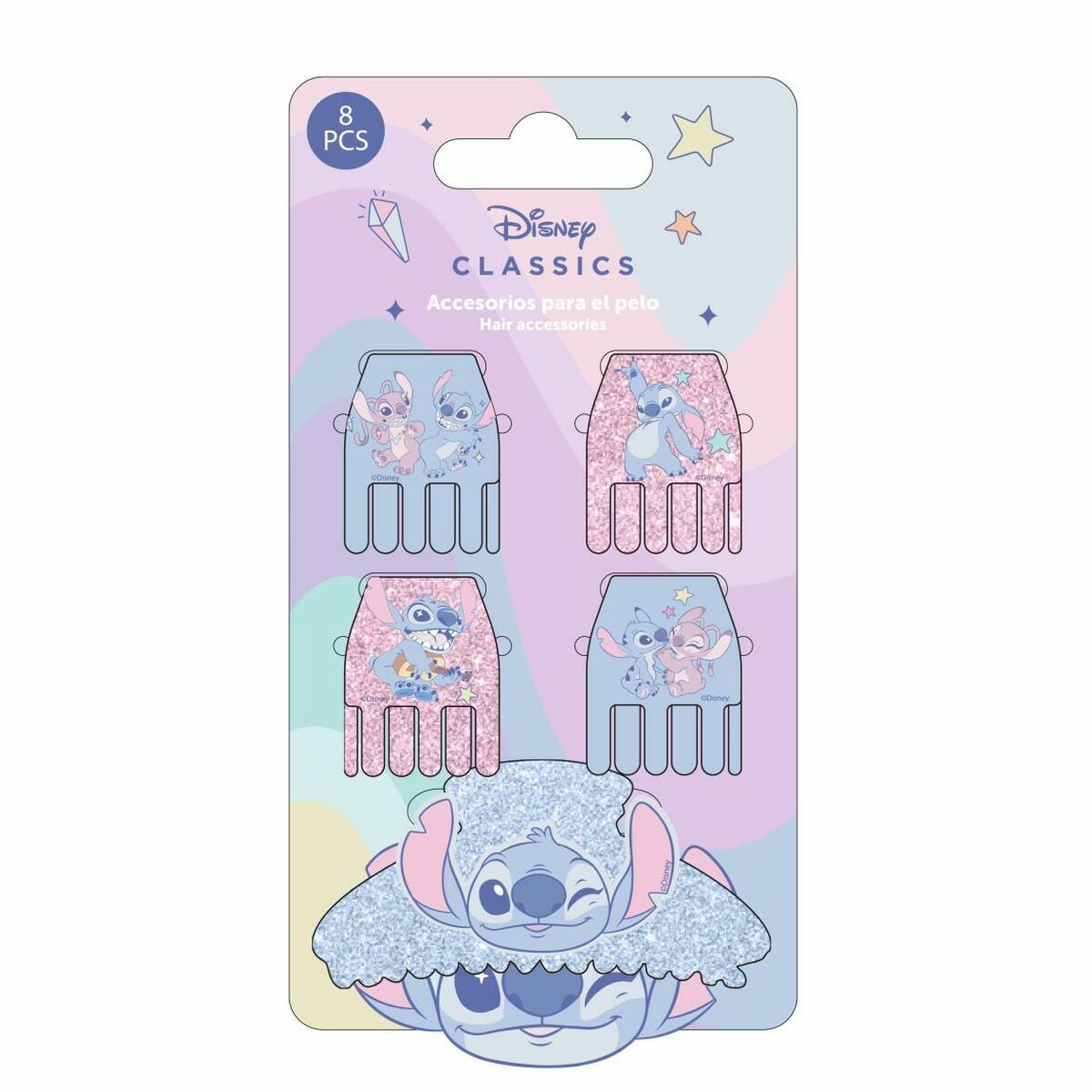 Clips para Pelo Stitch Azul
