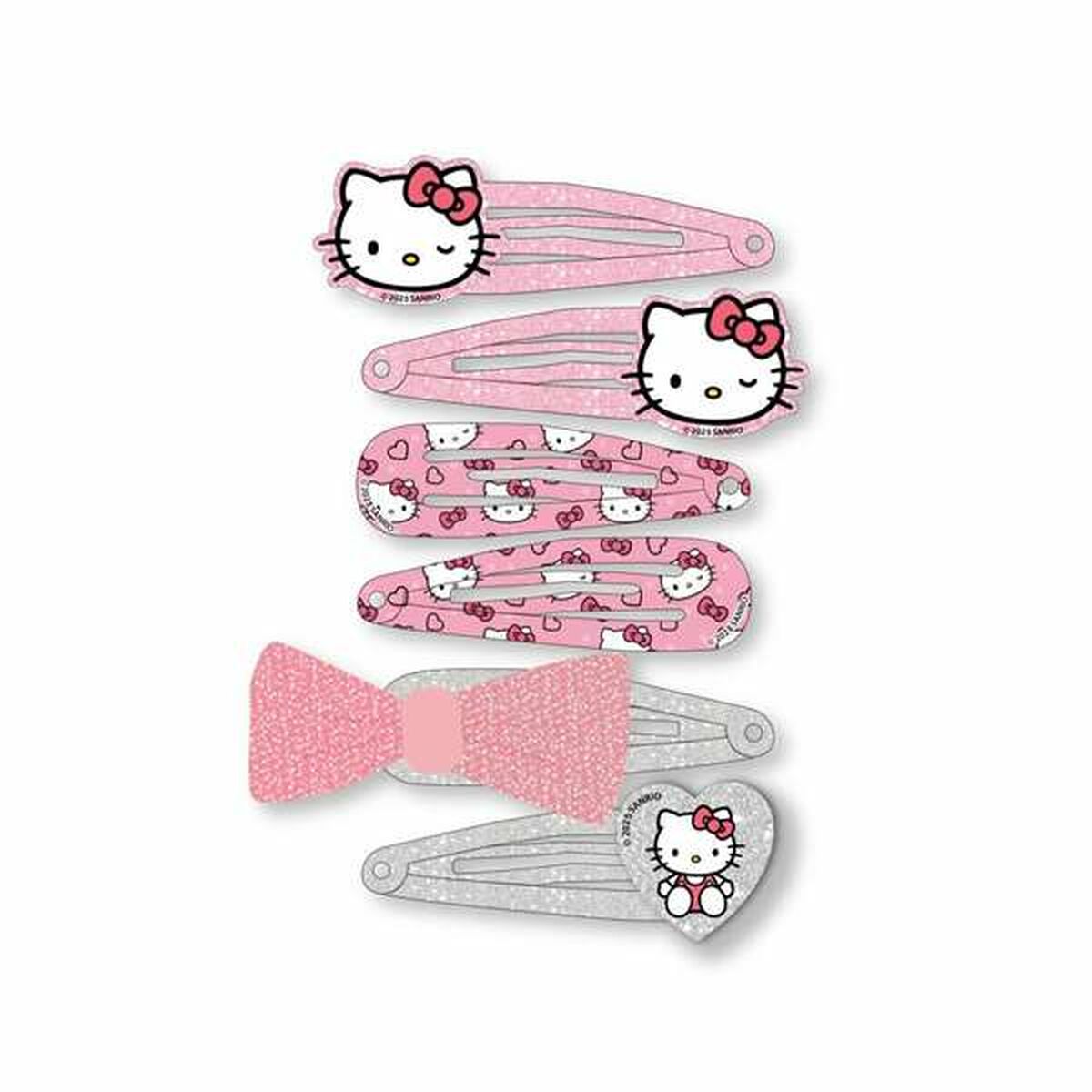 Clips para Pelo Hello Kitty Rosa