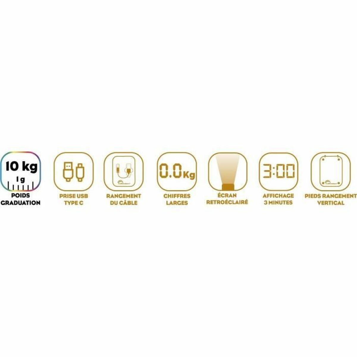 Báscula de Cocina Little Balance 10 kg Plateado 23,8 x 17,3 cm