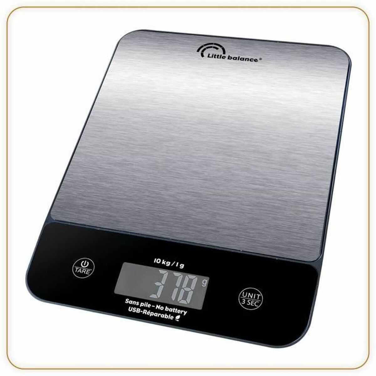 Báscula de Cocina Little Balance 10 kg Plateado 23,8 x 17,3 cm