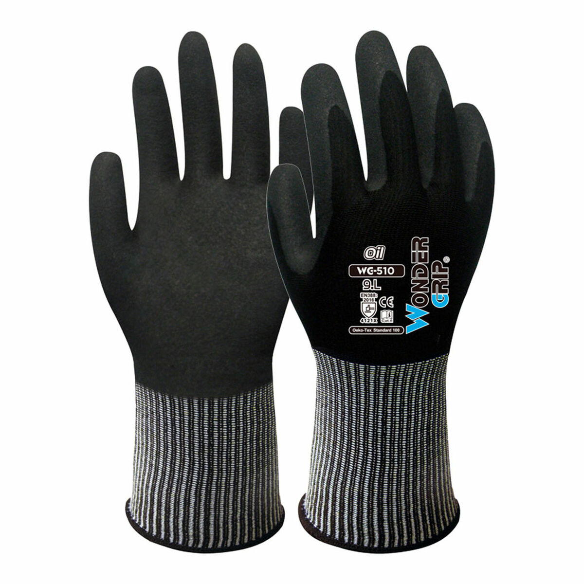 Guantes de Trabajo Wonder Grip Negro