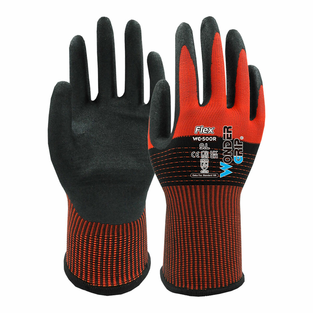 Guantes de Trabajo Wonder Grip Rojo Nitrilo