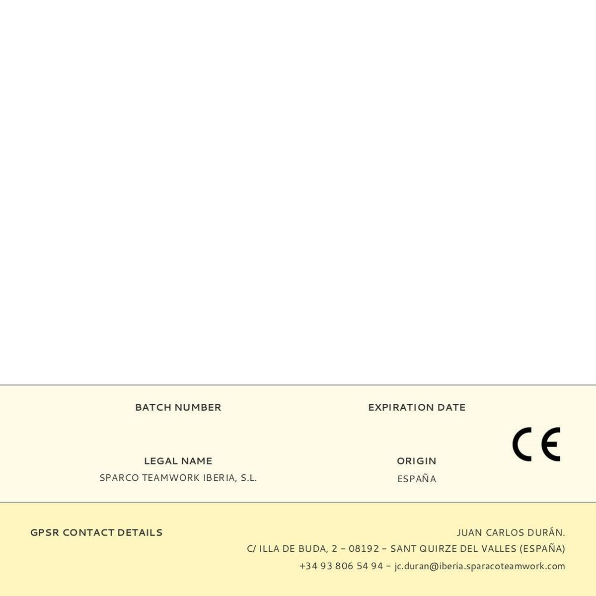 Pantalón de trabajo Sparco Laredo Azul Negro