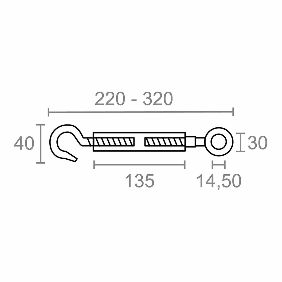 Tensor EDM 86071 DIN-1480 TNS01 Acero