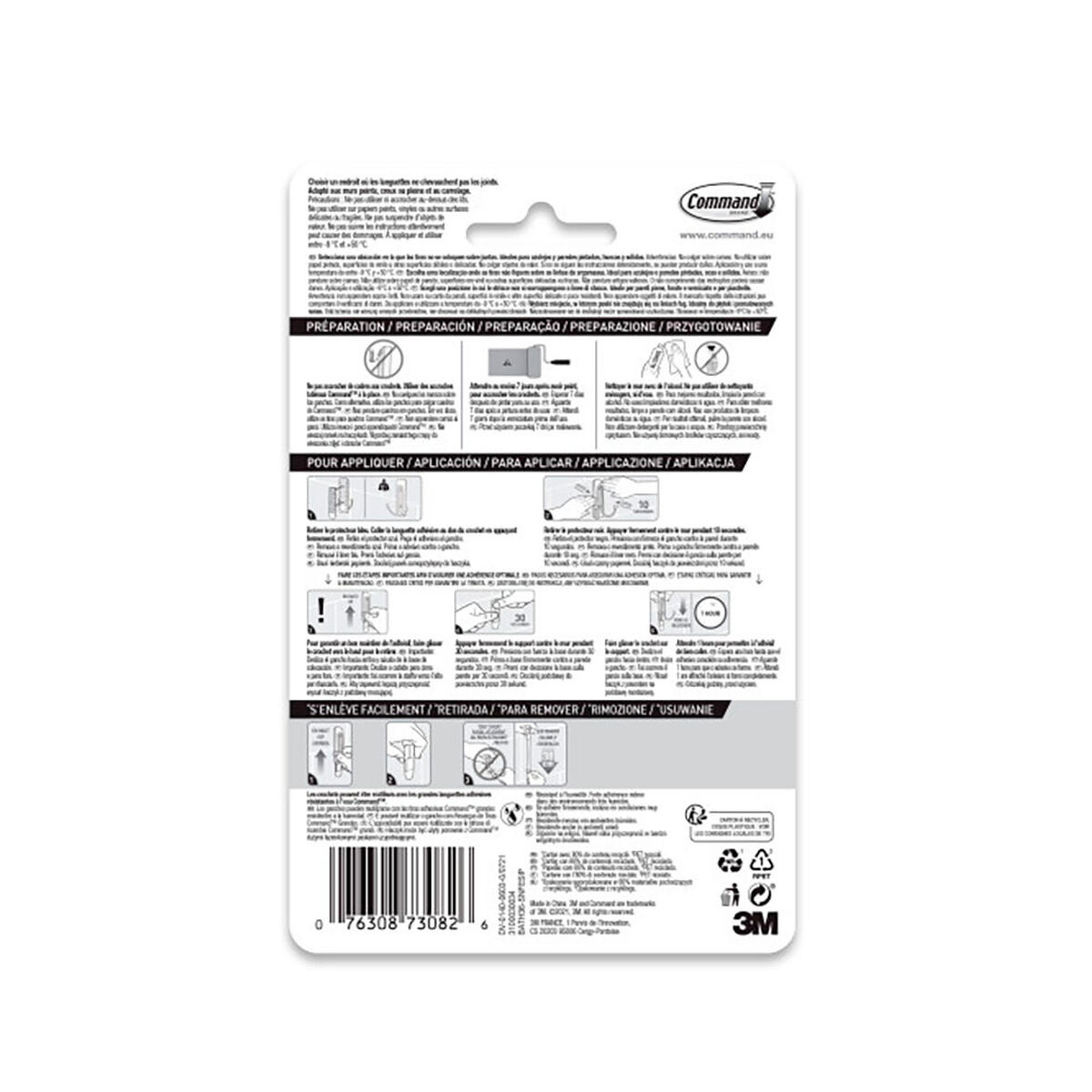 Gancho para colgar 3M 1,8 kg Plateado Metal (1 unidad)