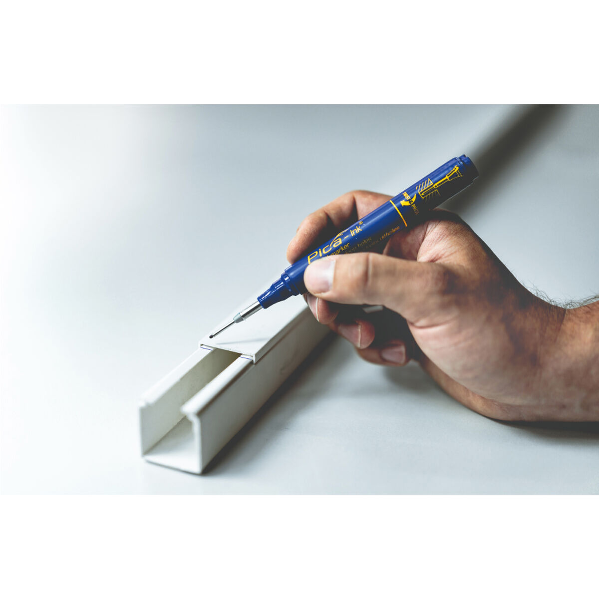 Marcador Pica Azul Permanente