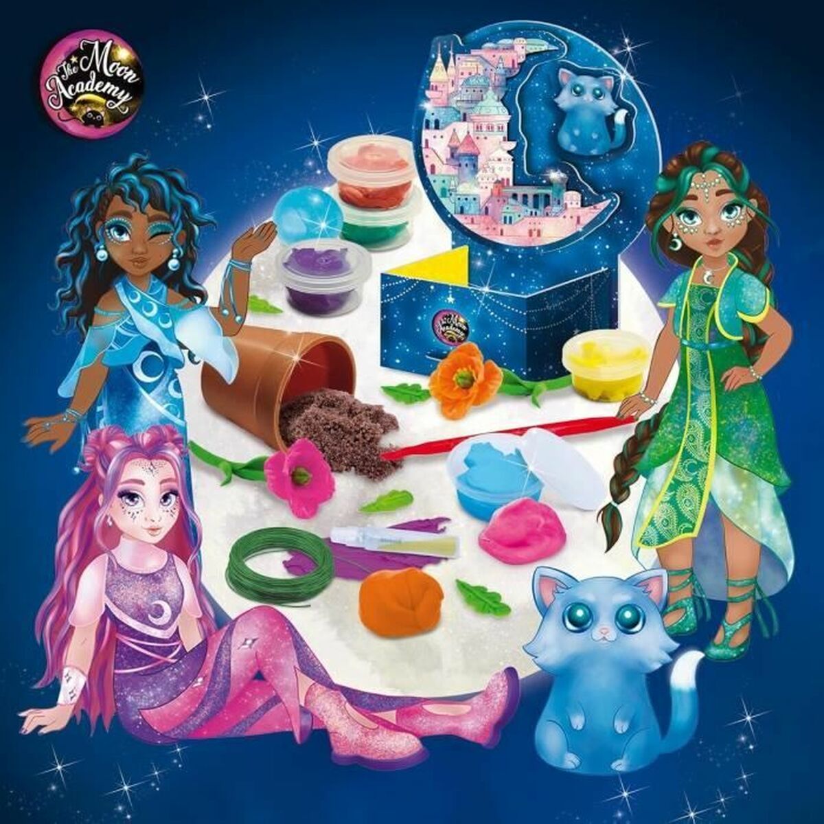 Juego de Manualidades Lisciani Giochi The Moon Academy Moon Flowers Multicolor