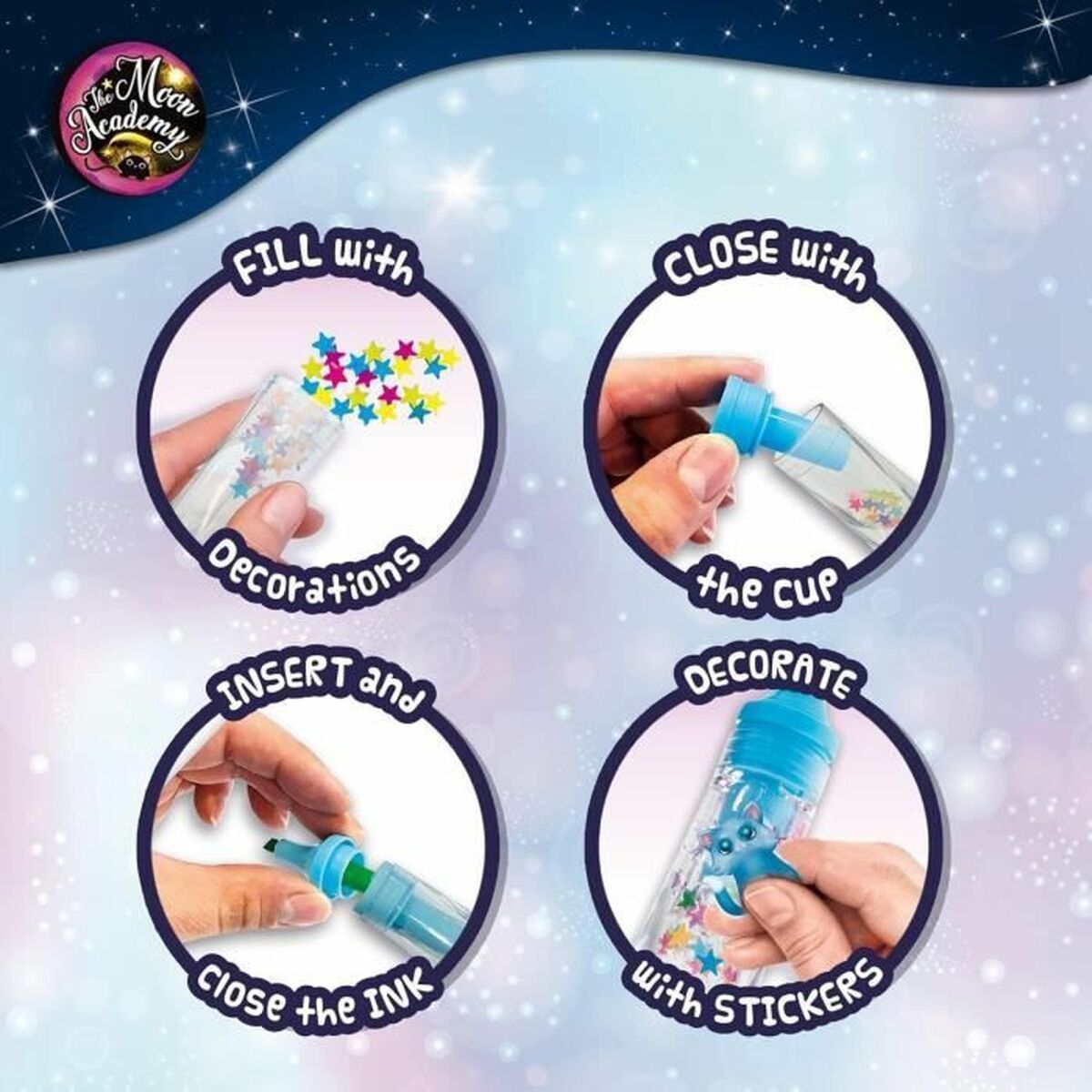 Juego de Manualidades Lisciani Giochi The Moon Academy Moon Highlighters Multicolor