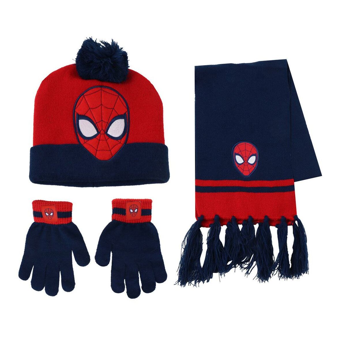 Gorro y Guantes Spider-Man Azul