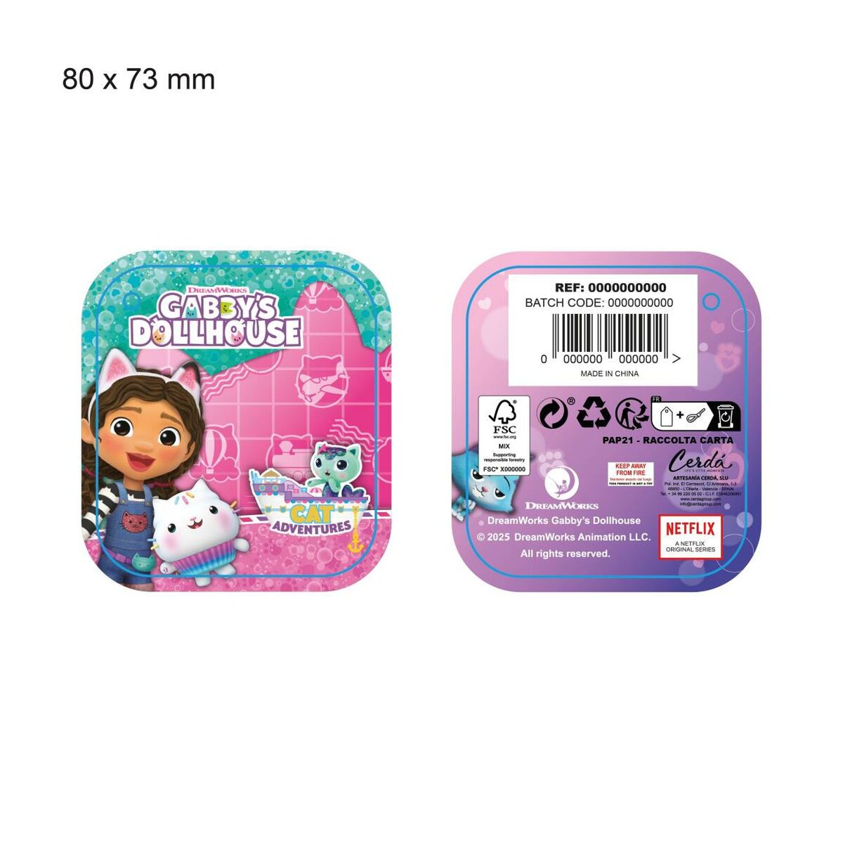 Conjunto de Ropa Gabby's Dollhouse Rosa