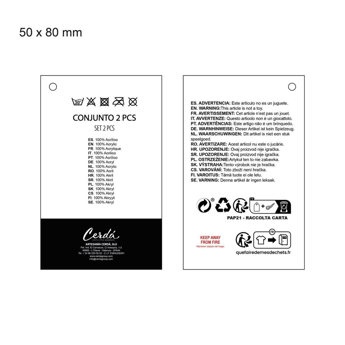 Conjunto de Ropa Gabby's Dollhouse Rosa