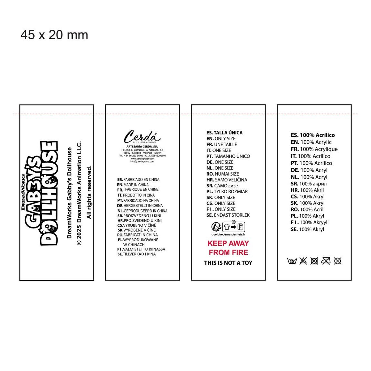 Conjunto de Ropa Gabby's Dollhouse Rosa