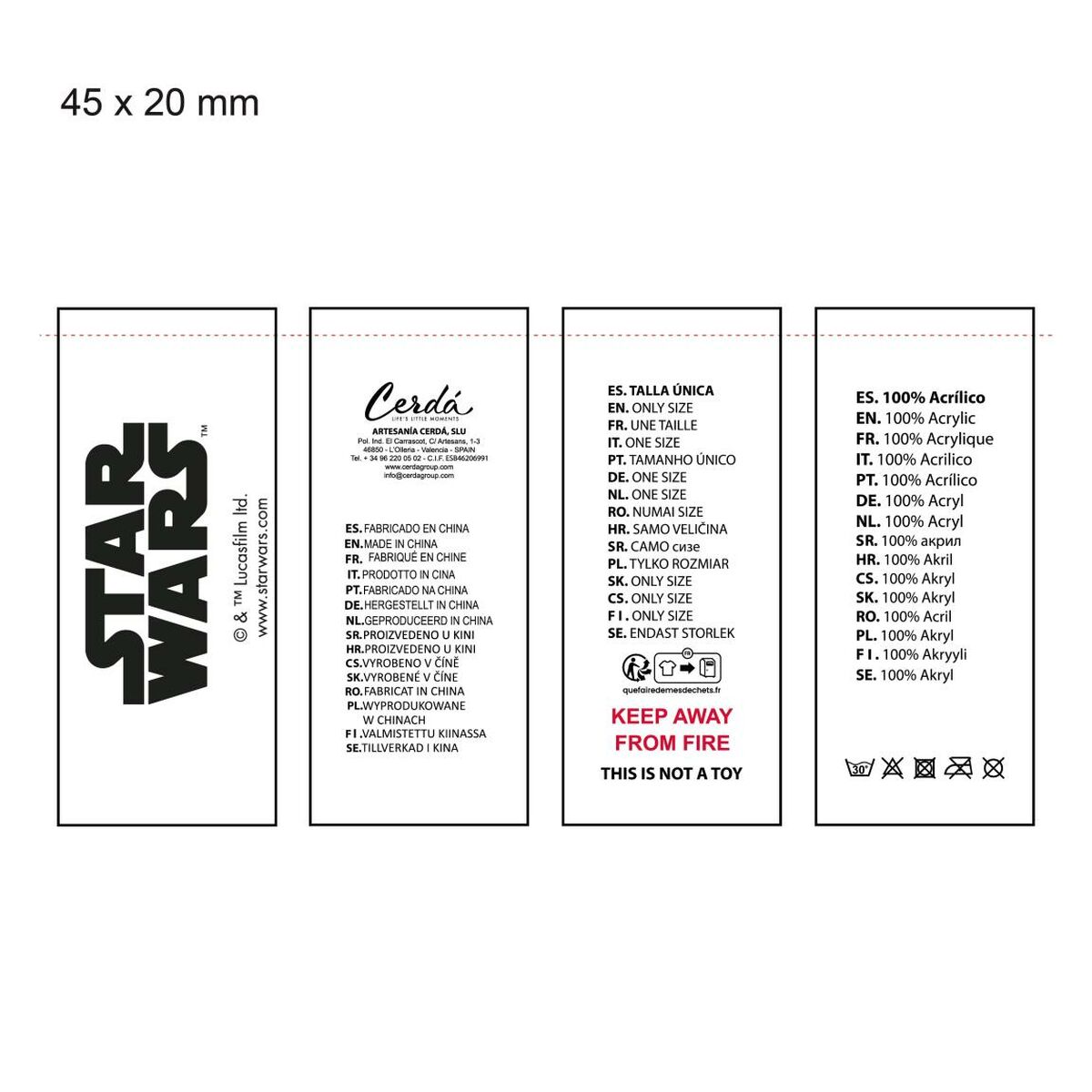 Gorra Infantil The Mandalorian Rojo