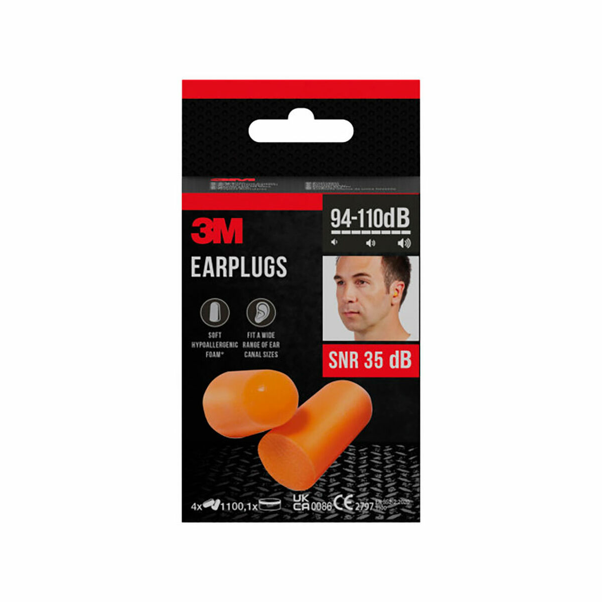 Tapones para los Oídos 3M 4 Piezas