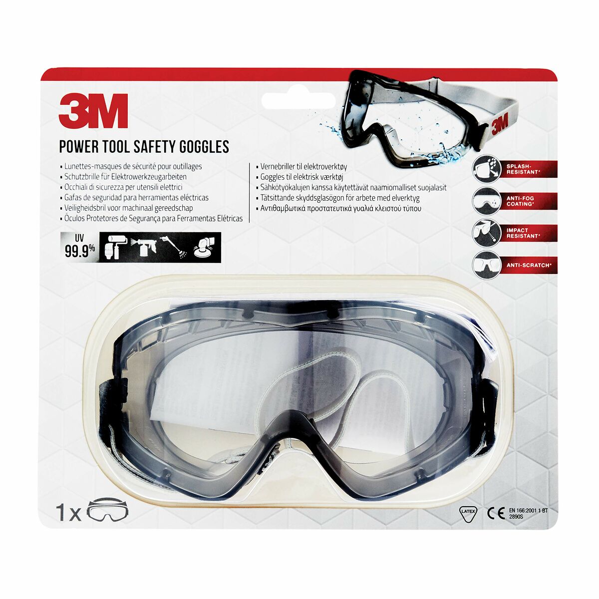 Gafas de Protección 3M 2890 Blanco Metal Policarbonato
