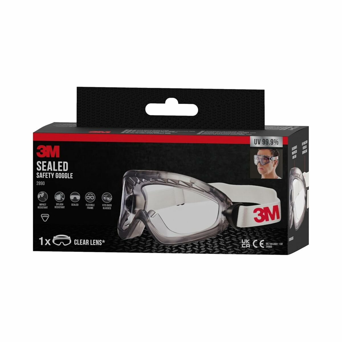 Gafas de Protección 3M 2890 Blanco Metal Policarbonato