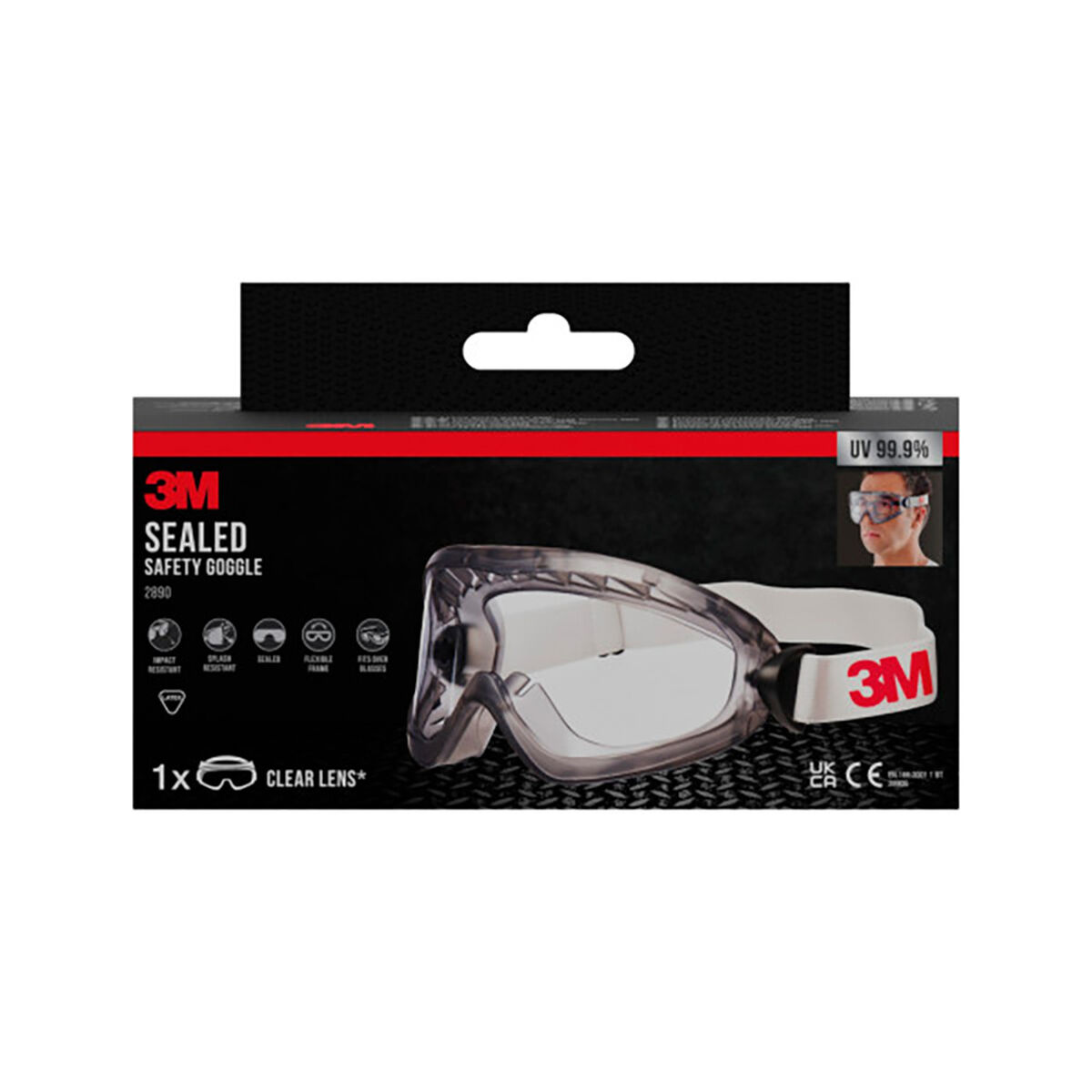 Gafas de Protección 3M 2890 Blanco Metal Policarbonato