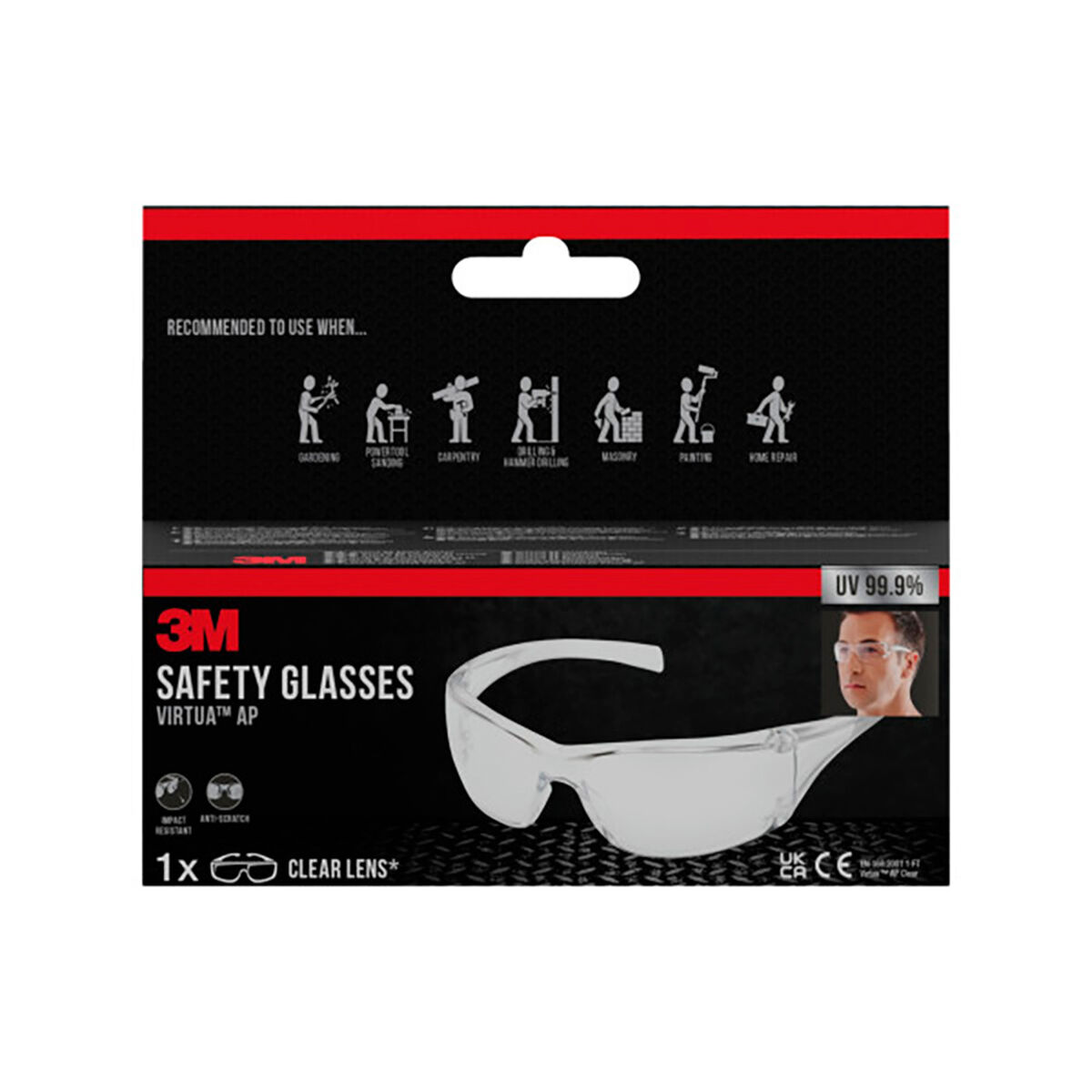 Gafas de Protección 3M Incoloro Plástico
