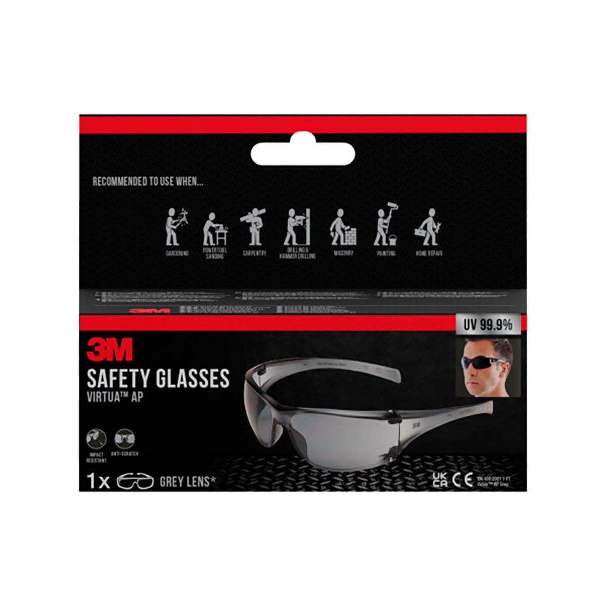 Gafas de Protección 3M virtua ap Transparente Policarbonato