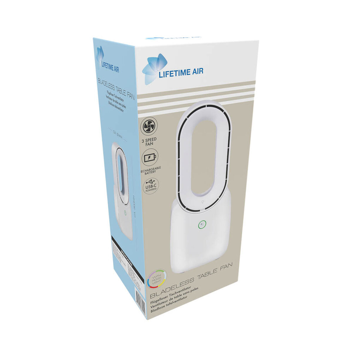 Ventilador de Sobremesa Lifetime Blanco 5 W