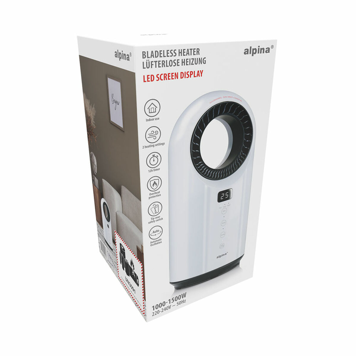 Termoventilador Portátil Alpina 1000 - 1500 W