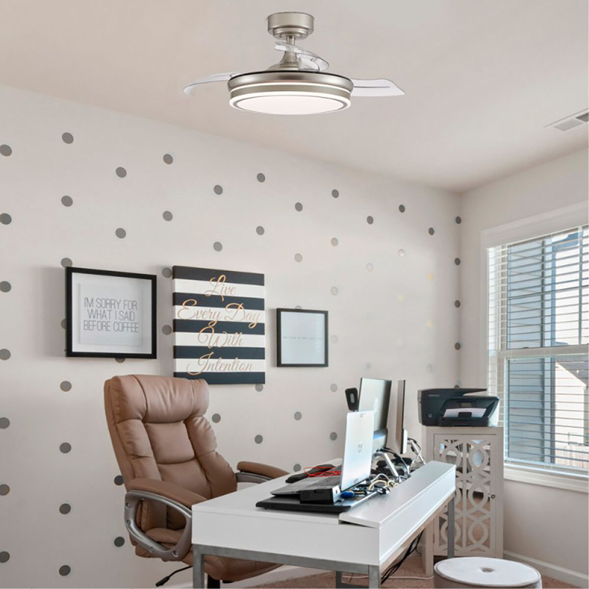 Ventilador de Techo CristalRecord 72 W Ø 106 cm