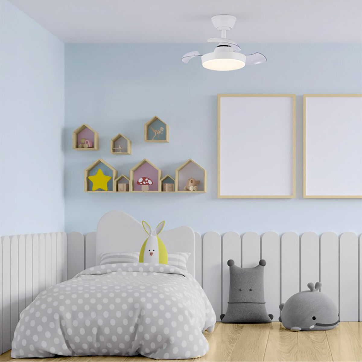 Ventilador de Techo CristalRecord Blanco Ø 55 cm