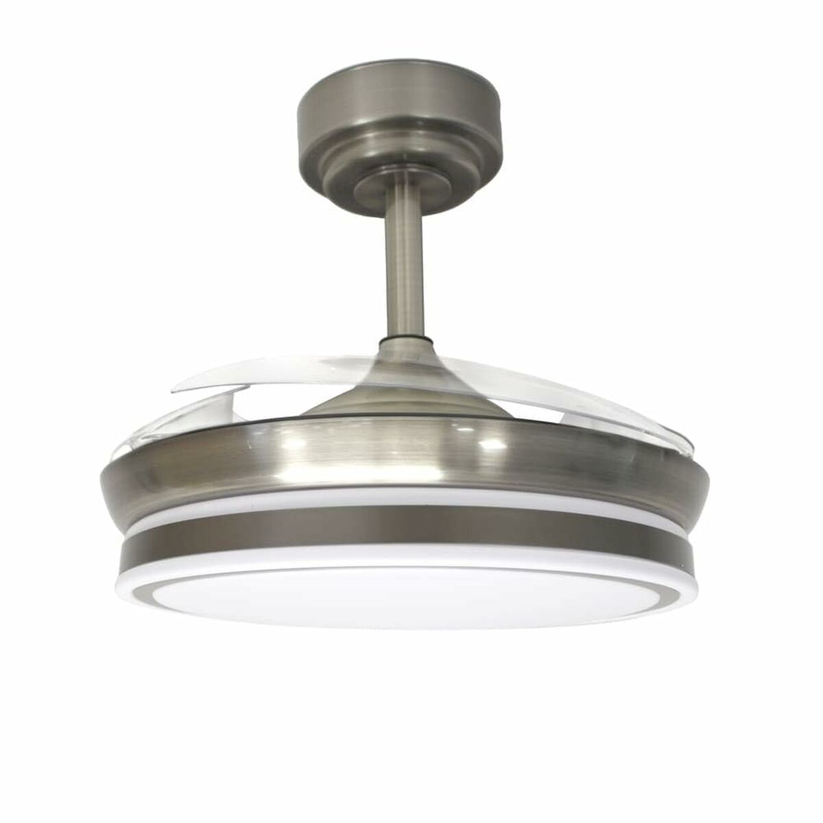 Ventilador de Techo CristalRecord Transparente Metal Ø 92 cm