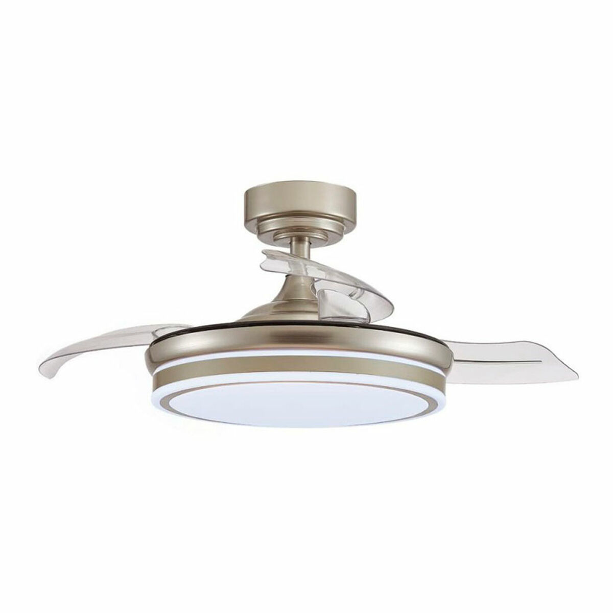 Ventilador de Techo CristalRecord Transparente Metal Ø 92 cm