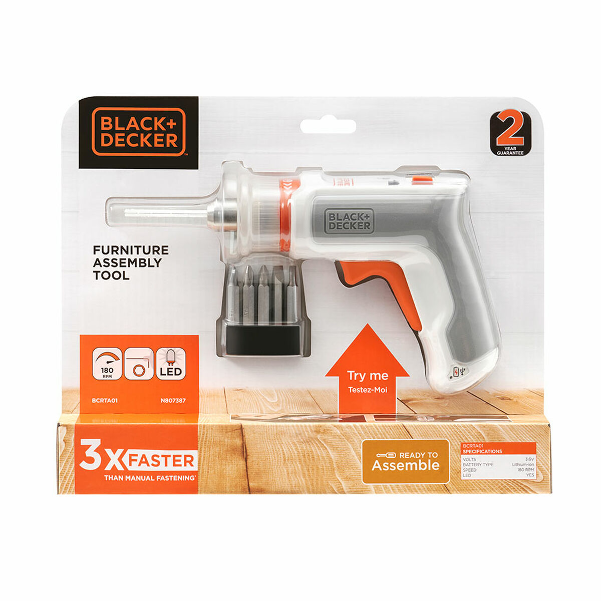 Atornillador eléctrico Black & Decker bcknvcrta01-qw 5 Nm