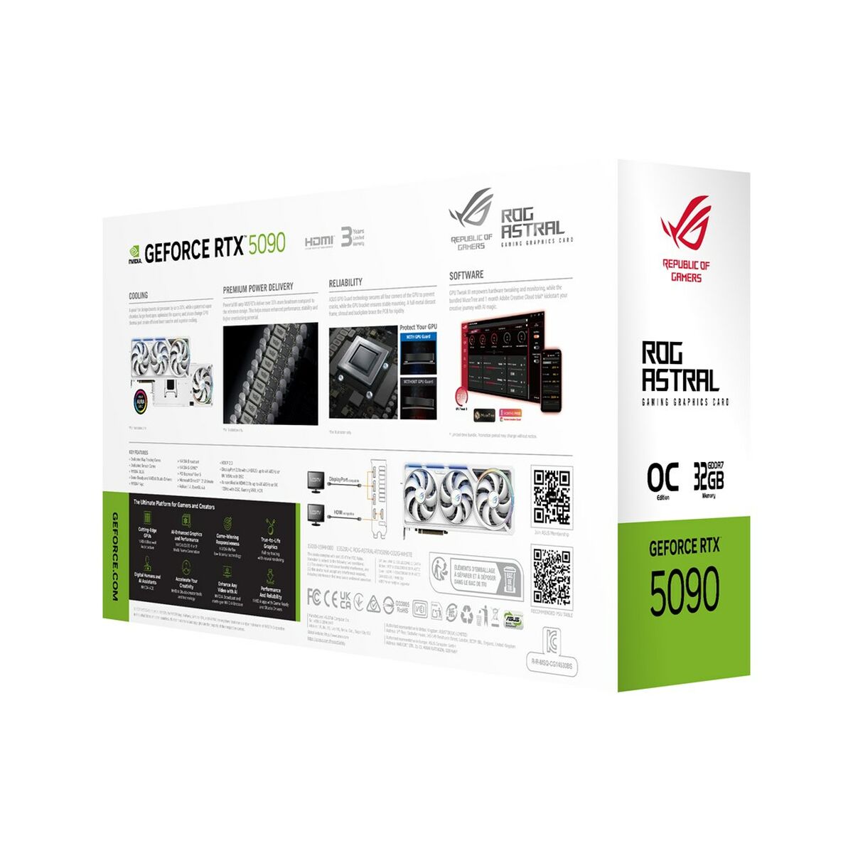 Tarjeta Gráfica Asus 90YV0LWA-M0NA00 nvidia geforce rtx 5090 32 GB GDDR7