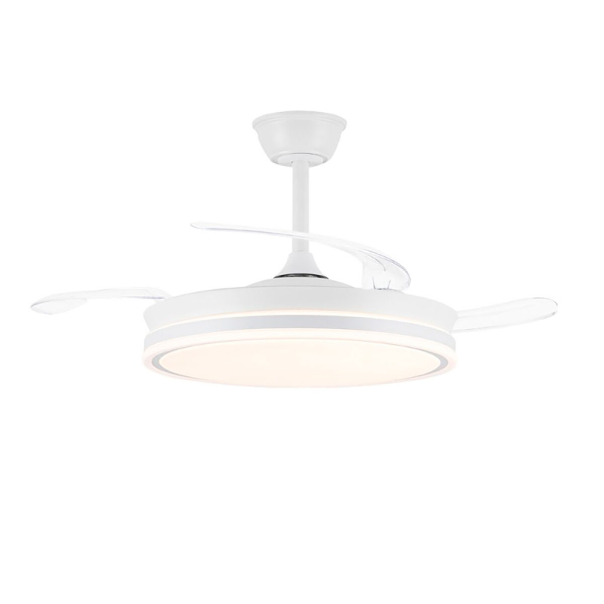 Ventilador de Techo CristalRecord EVO RETRAC Transparente 72 W