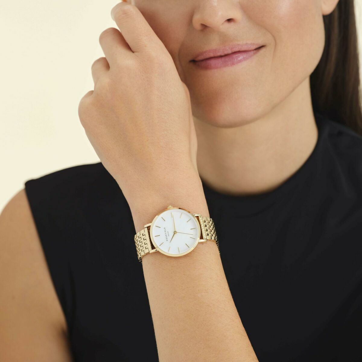 Reloj Mujer Rosefield UEWG-U21 Blanco Oro