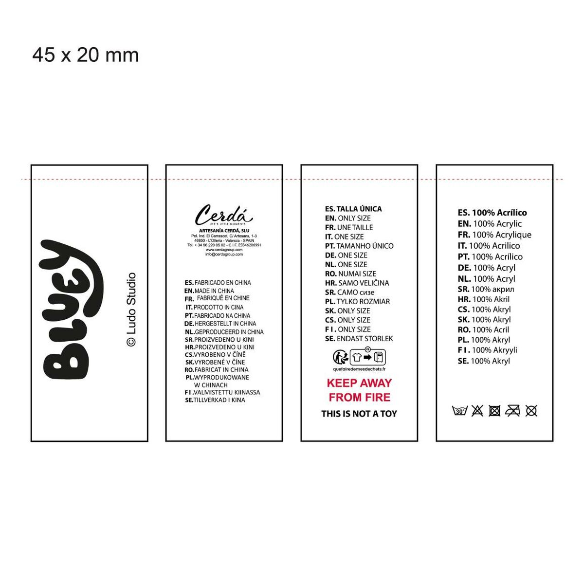 Gorro y Guantes Bluey Azul claro