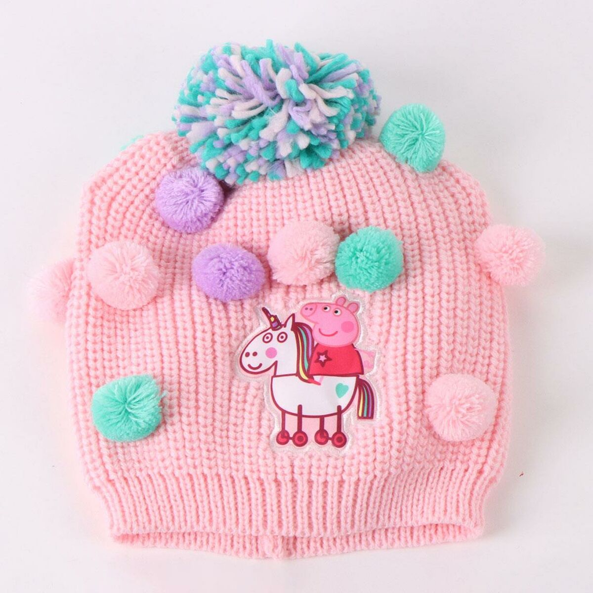 Gorro y Guantes Peppa Pig Rosa