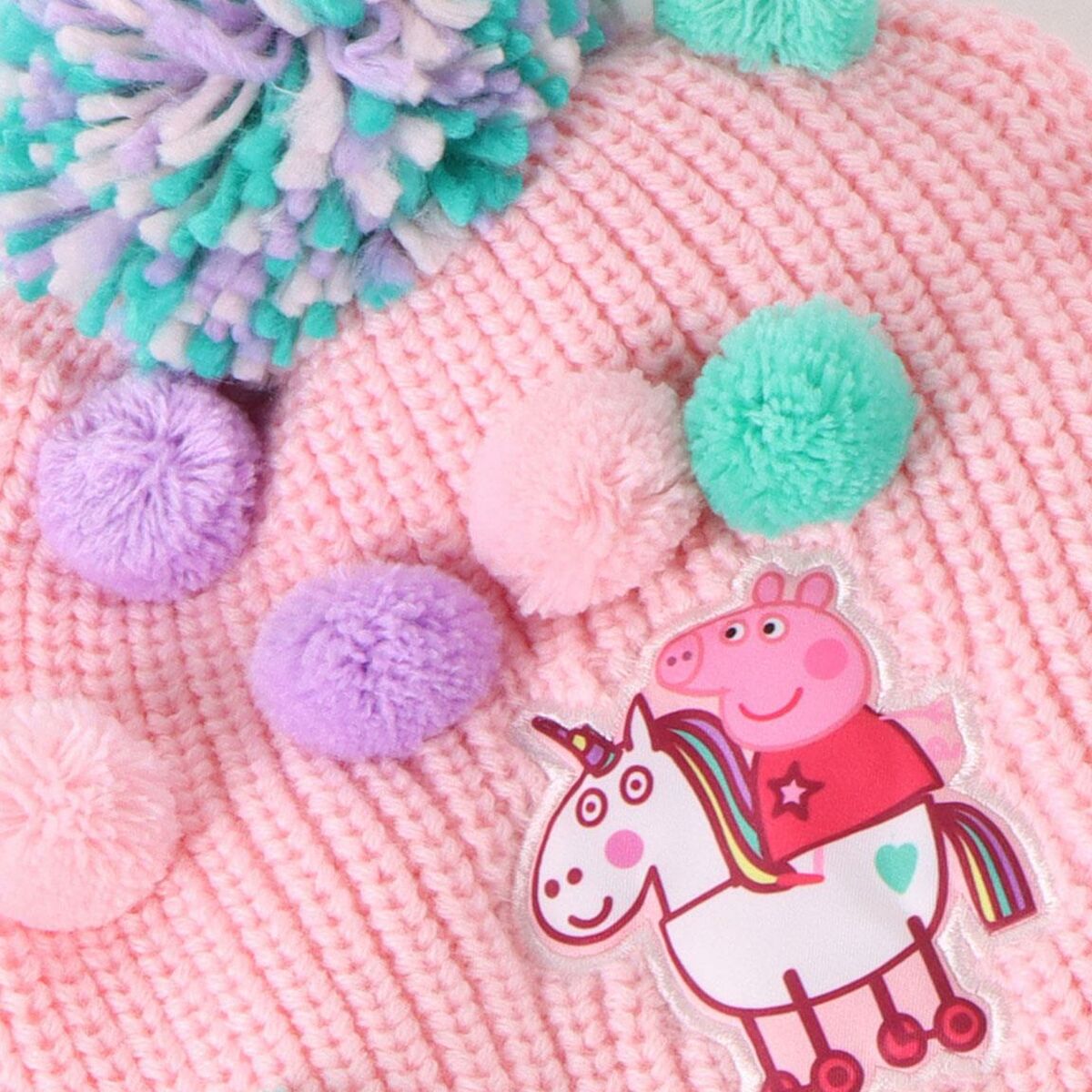 Gorro y Guantes Peppa Pig Rosa