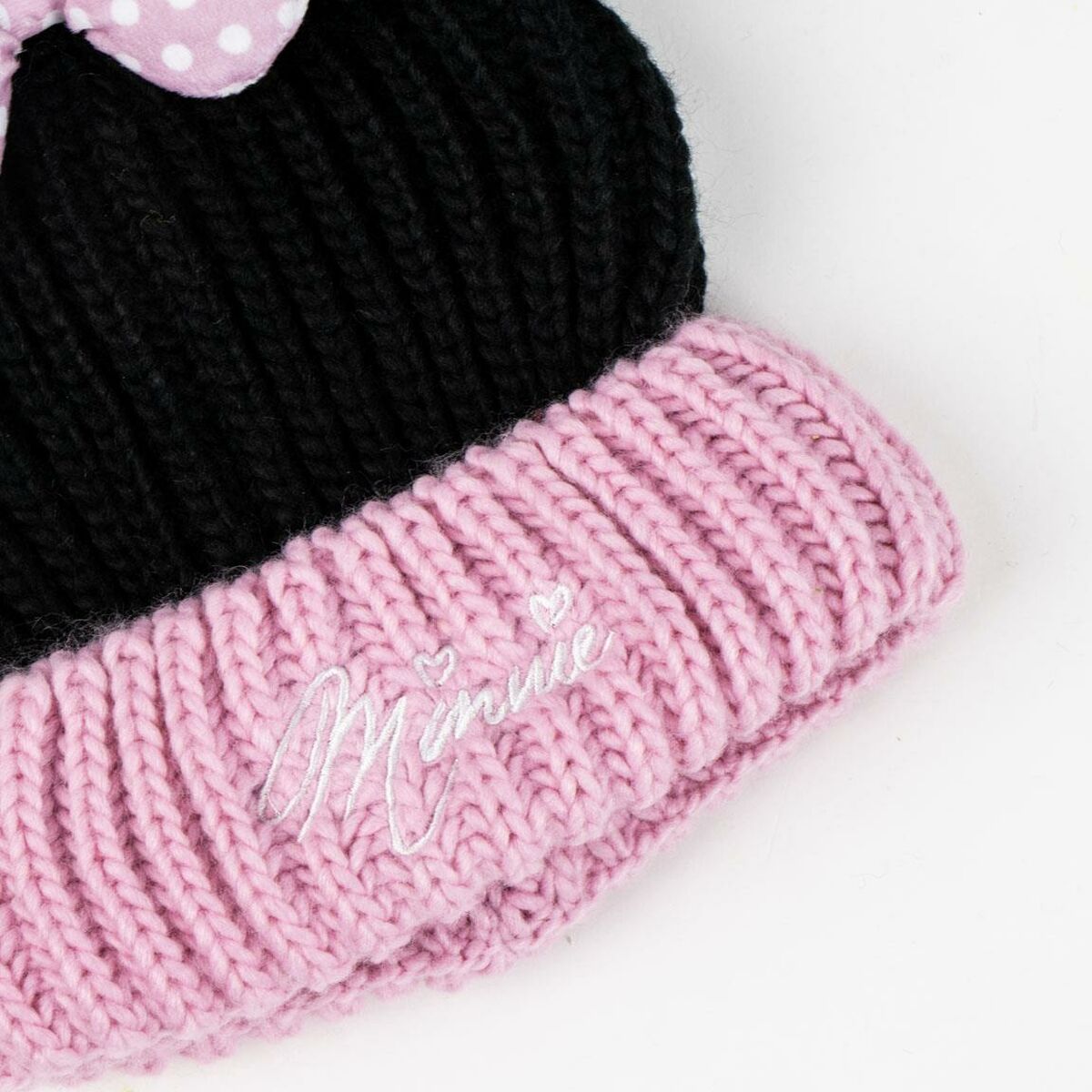 Gorro y Guantes Minnie Mouse Rosa
