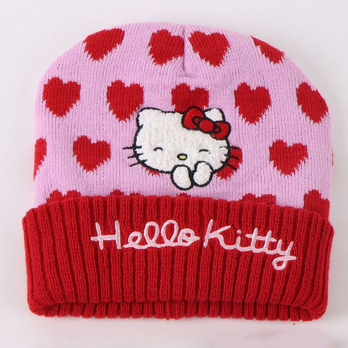 Gorro y Guantes Hello Kitty Rosa