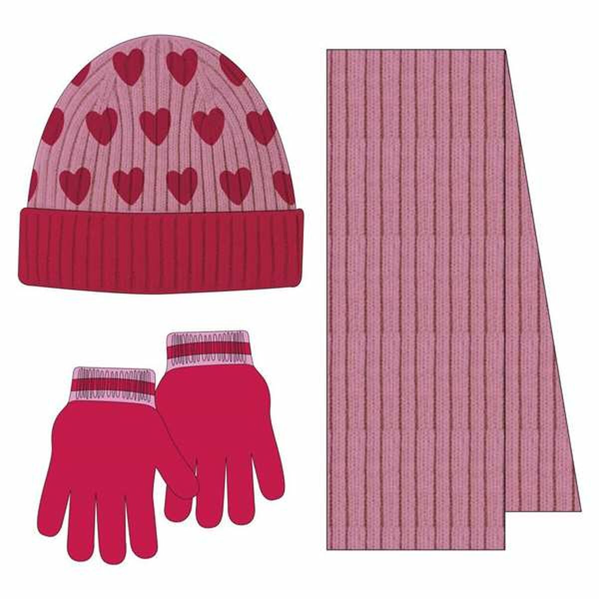 Gorro y Guantes Hello Kitty Rosa