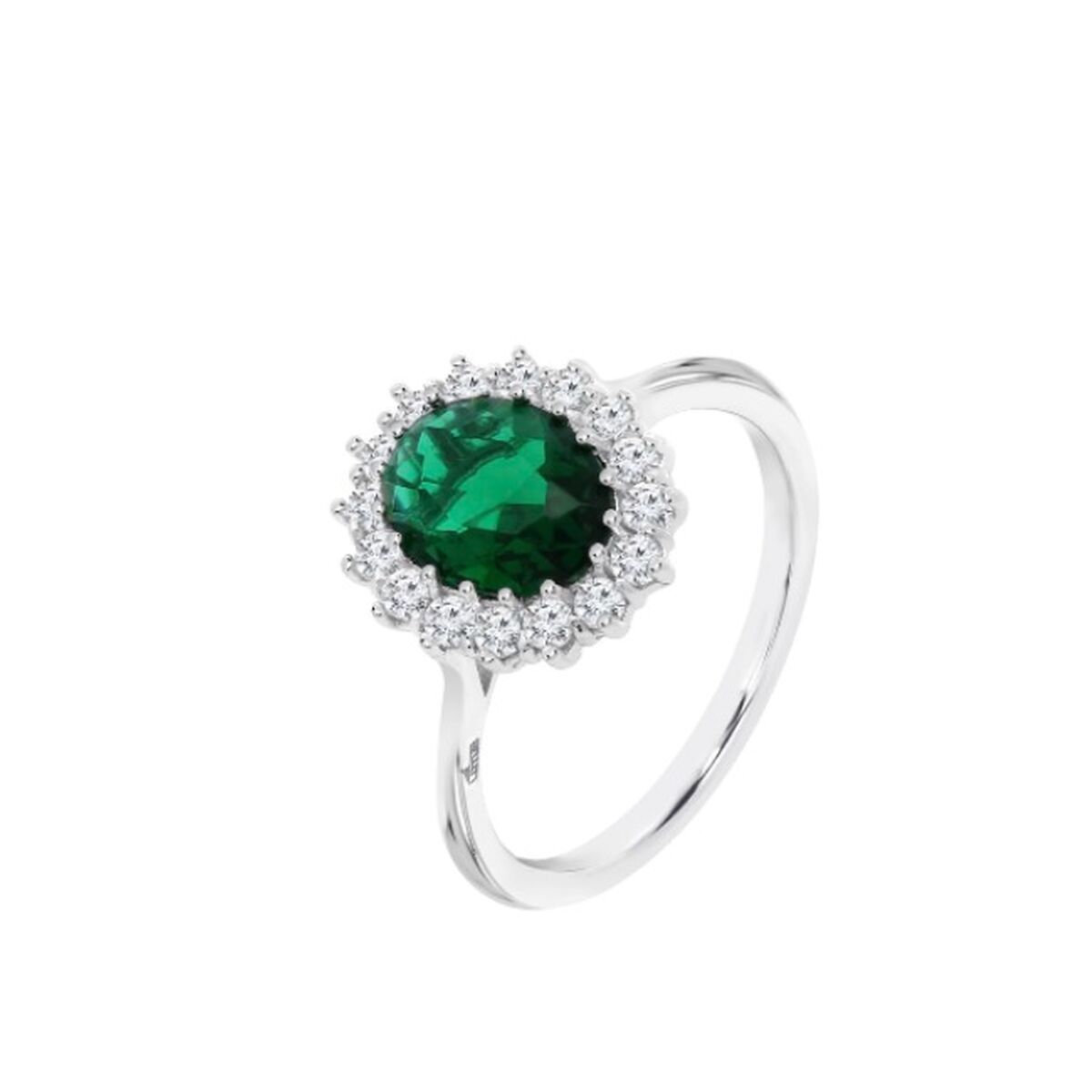 Anillo Mujer Lotus LP3459-3/318 Verde Plateado 18